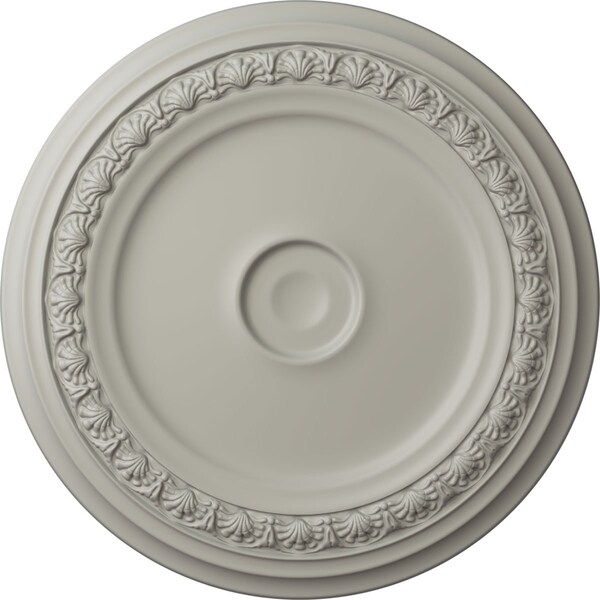Ekena Millwork Carlsbad Ceiling Medallion (Fits Canopies up to 5 1/2"), 31 1/8"OD x 1 1/2"P, Pot of Cream CM31CAPCF - main